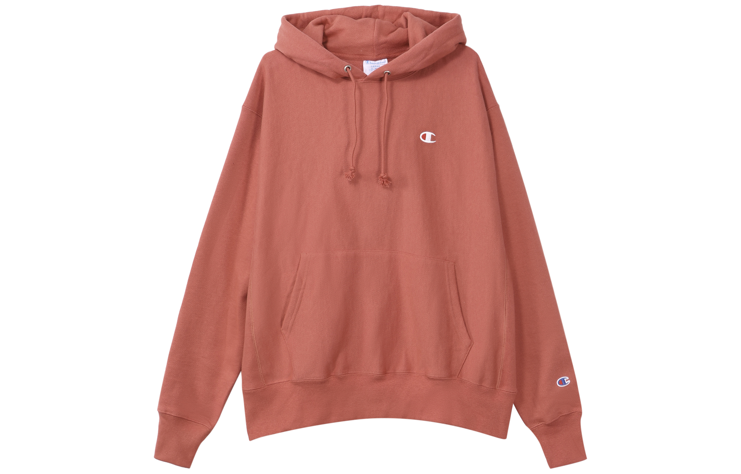 Champion Small Logo Fleece Hoodie Winter Unisex - Mauve Red (US Edition) GF68-Y06145-7