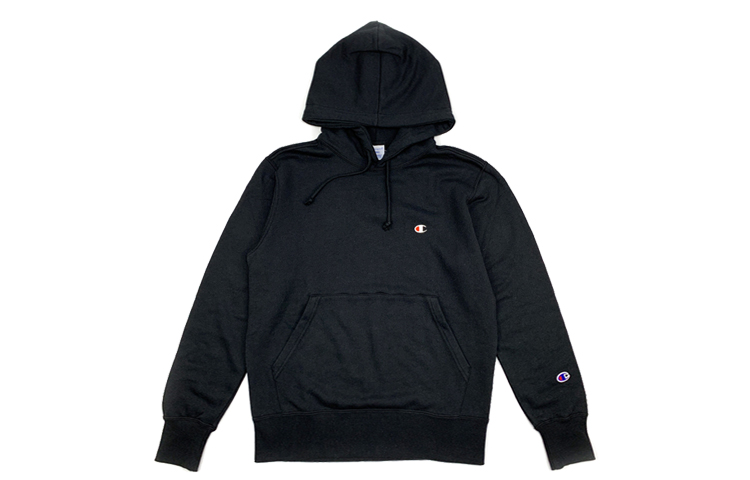 Champion Small Logo Fleece Pullover Hoodie Japan Unisex Couple Black C3-C125BLACK