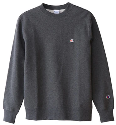 Champion 小標誌刷毛衛衣 日本限定 情侶款 灰色 C3-Q006-M303 Buy Champion 小標誌刷毛衛衣 日本限定 情侶款 灰色 C3-Q006-M303