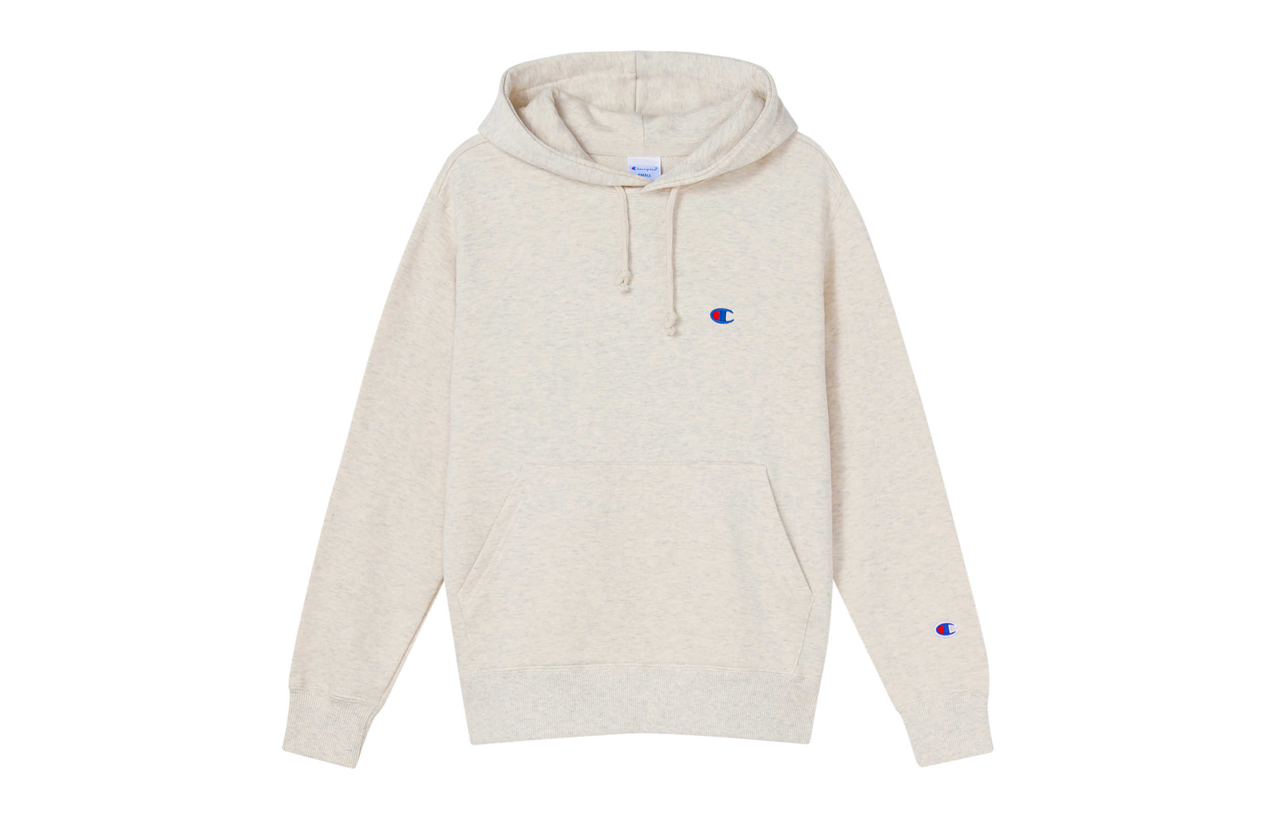 Champion Small Logo Pullover Sweatshirt Japan Edition Oatmeal Unisex Couples Style C3-Q101-810