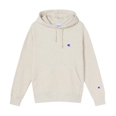 Champion Small Logo Pullover Sweatshirt Japan Edition Oatmeal Unisex Couples Style C3-Q101-810