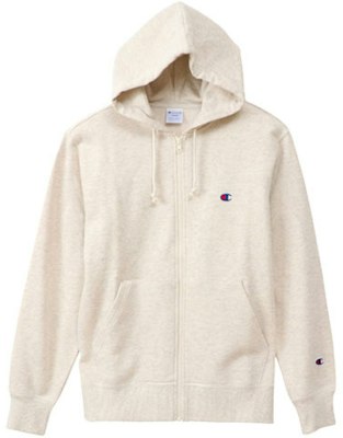 Champion 小標誌拉鍊連帽外套 日版 男女款 - 奶油白 C3-Q103-M104 Buy Champion 小標誌拉鍊連帽外套 日版 男女款 - 奶油白 C3-Q103-M104