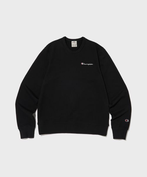 Order Champion 小型草寫 Logo 圓領大學T 黑色 CKTS5ES44BK