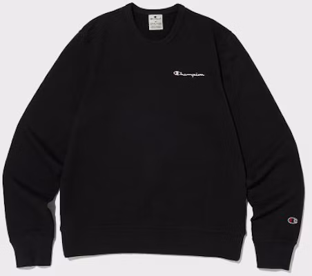 Champion 小型草寫 Logo 圓領大學T 黑色 CKTS5ES44BK Order Champion 小型草寫 Logo 圓領大學T 黑色 CKTS5ES44BK