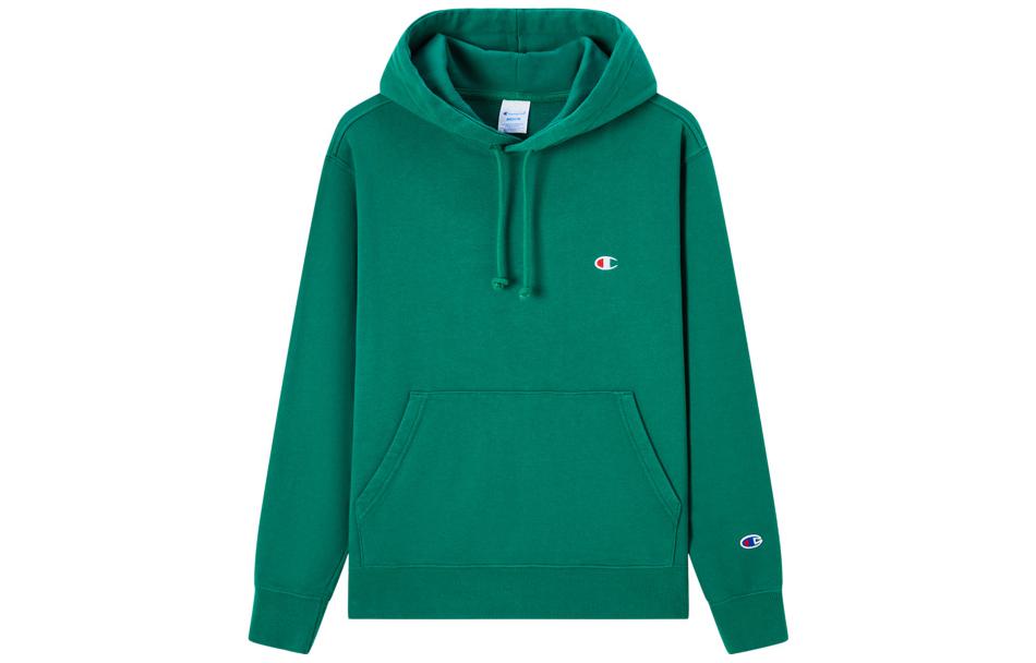 Champion Solid Color Dual Pocket Hoodie Green Unisex C3-Q101-560