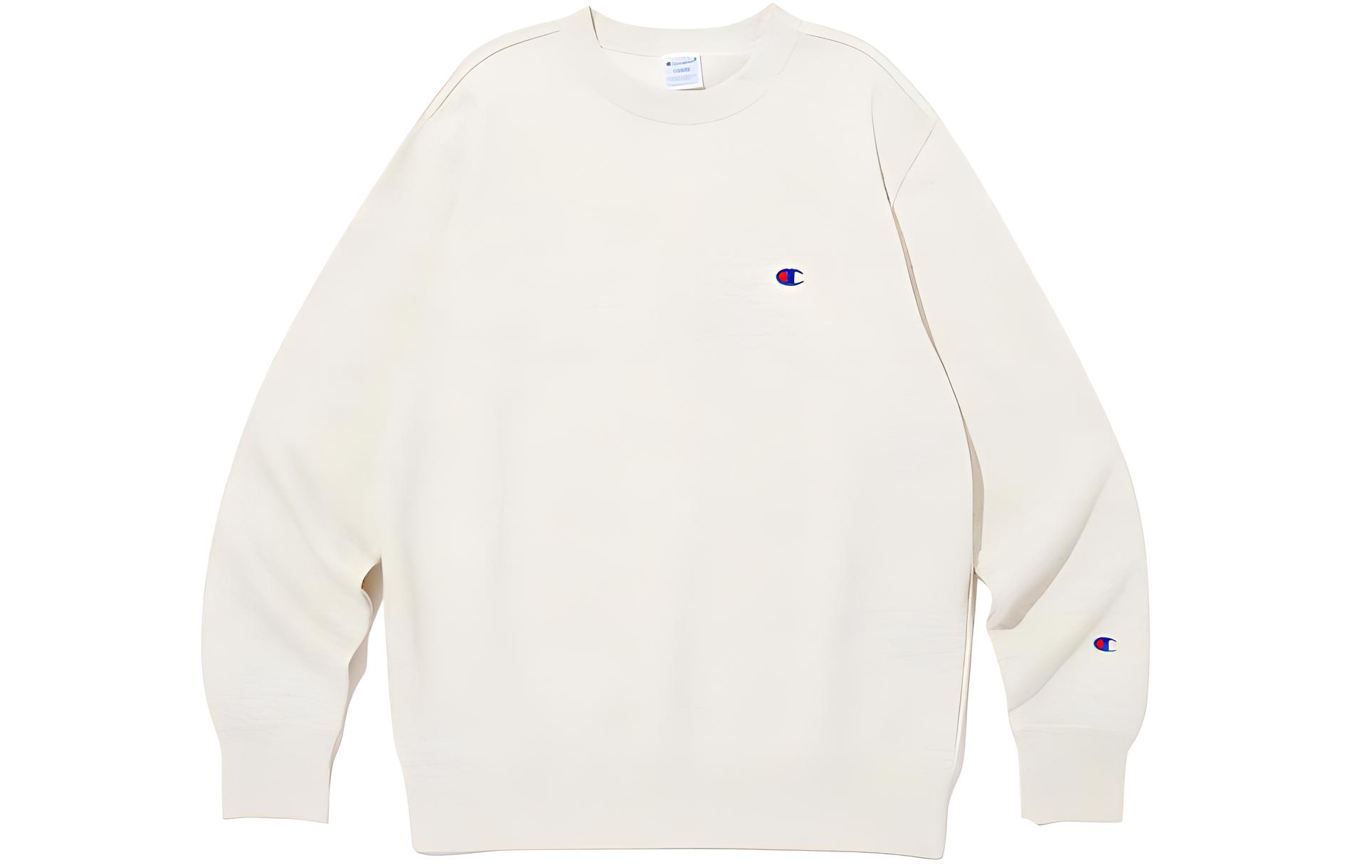 Champion Solid Color Loose Fit Crewneck Pullover Sweatshirt CKTS3F302CR