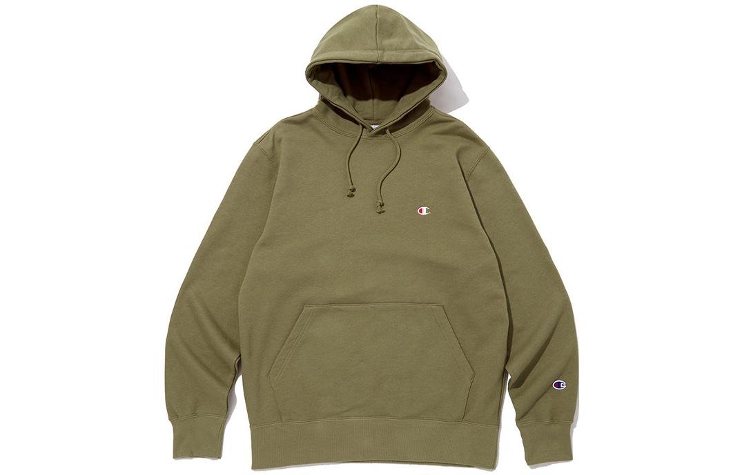 Champion Solid Color Pullover Hoodie in Khaki CKTS3F501K2