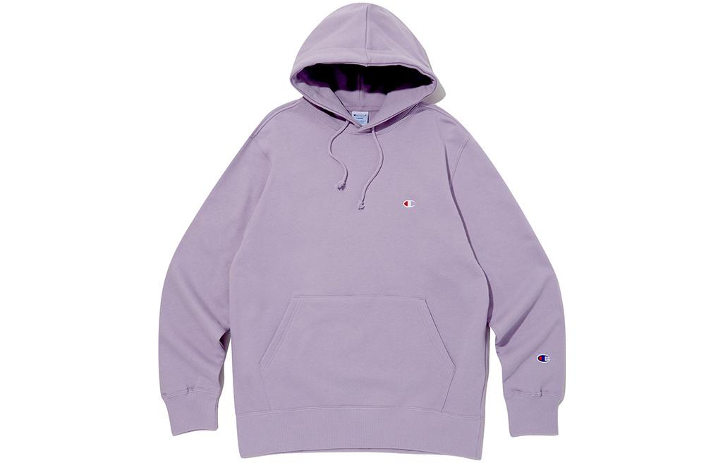 Champion Solid Light Purple Oversized Pullover Hoodie Long Sleeve CKTS3F501V1