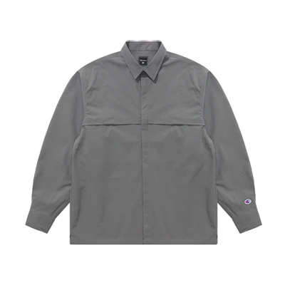 Champion SS22 Black Edition Loose Fit Casual Solid Long Sleeve Shirt Unisex Japan. C3-V416