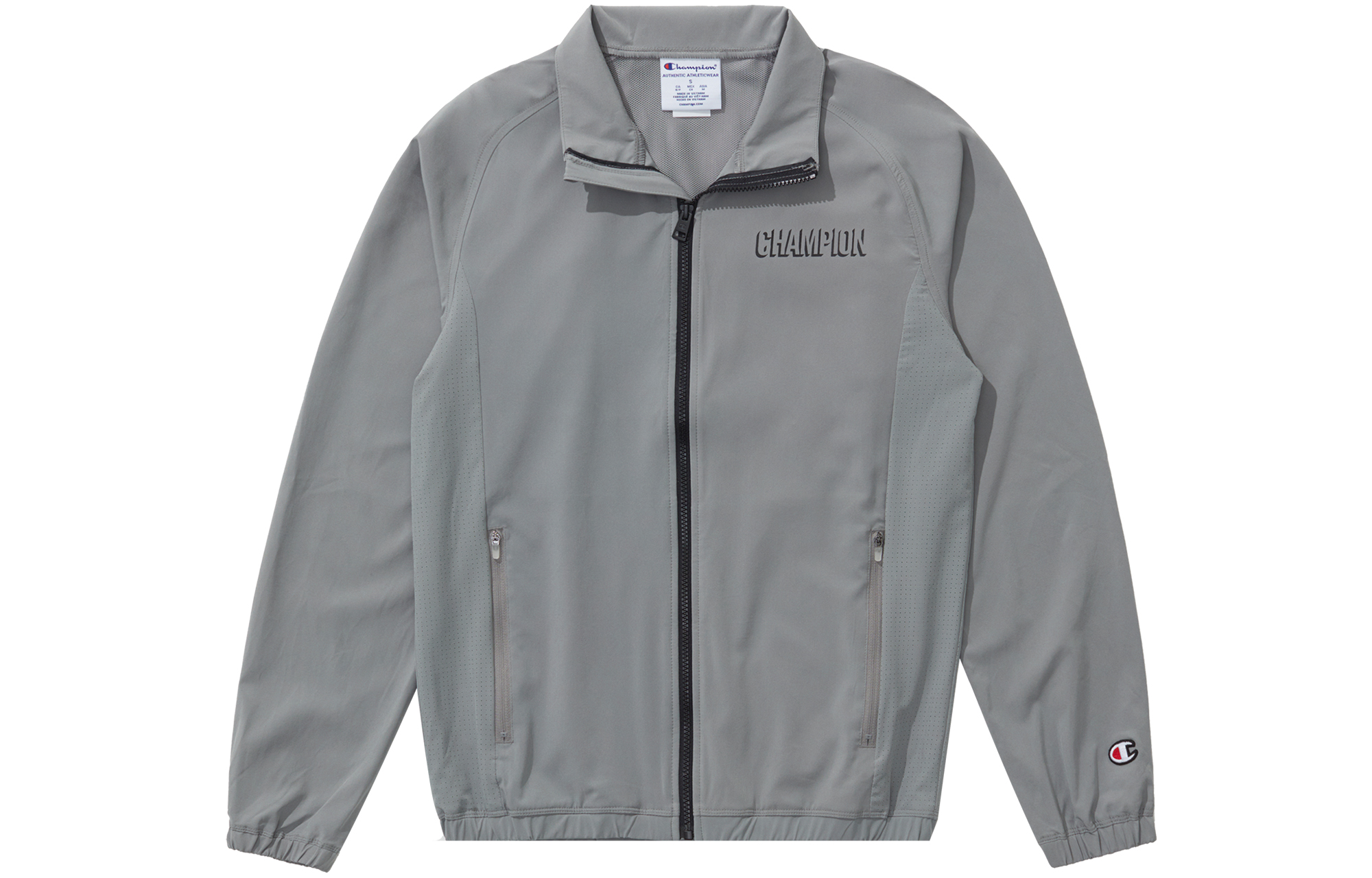 Champion SS22 Dual Pocket Logo Zip-Up Raglan Track Jacket Unisex (US Edition) UM-VOT06