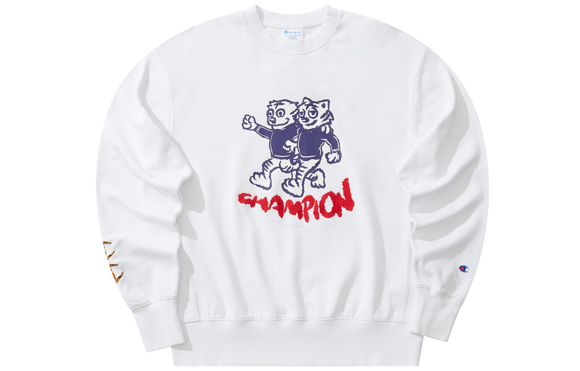 Champion SS22 Embroidered Tiger Logo Casual Pullover Sweatshirt Unisex UM-VSW06