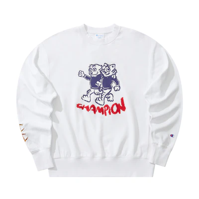 Champion SS22 Embroidered Tiger Logo Casual Pullover Sweatshirt Unisex UM-VSW06