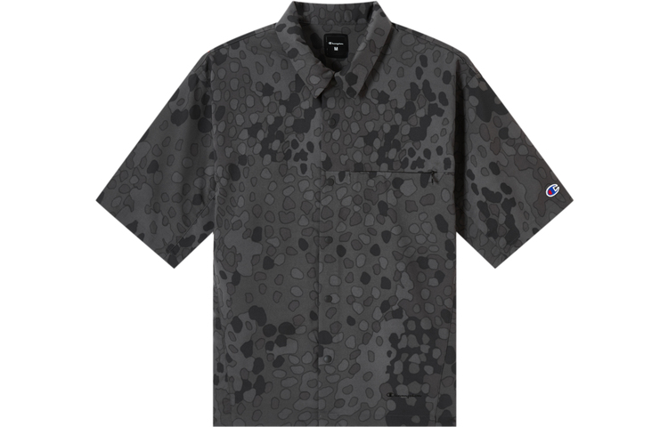 Champion SS23 Black Edition Polka Dot Pocket Short Sleeve Shirt Unisex Black Japan C3-X302