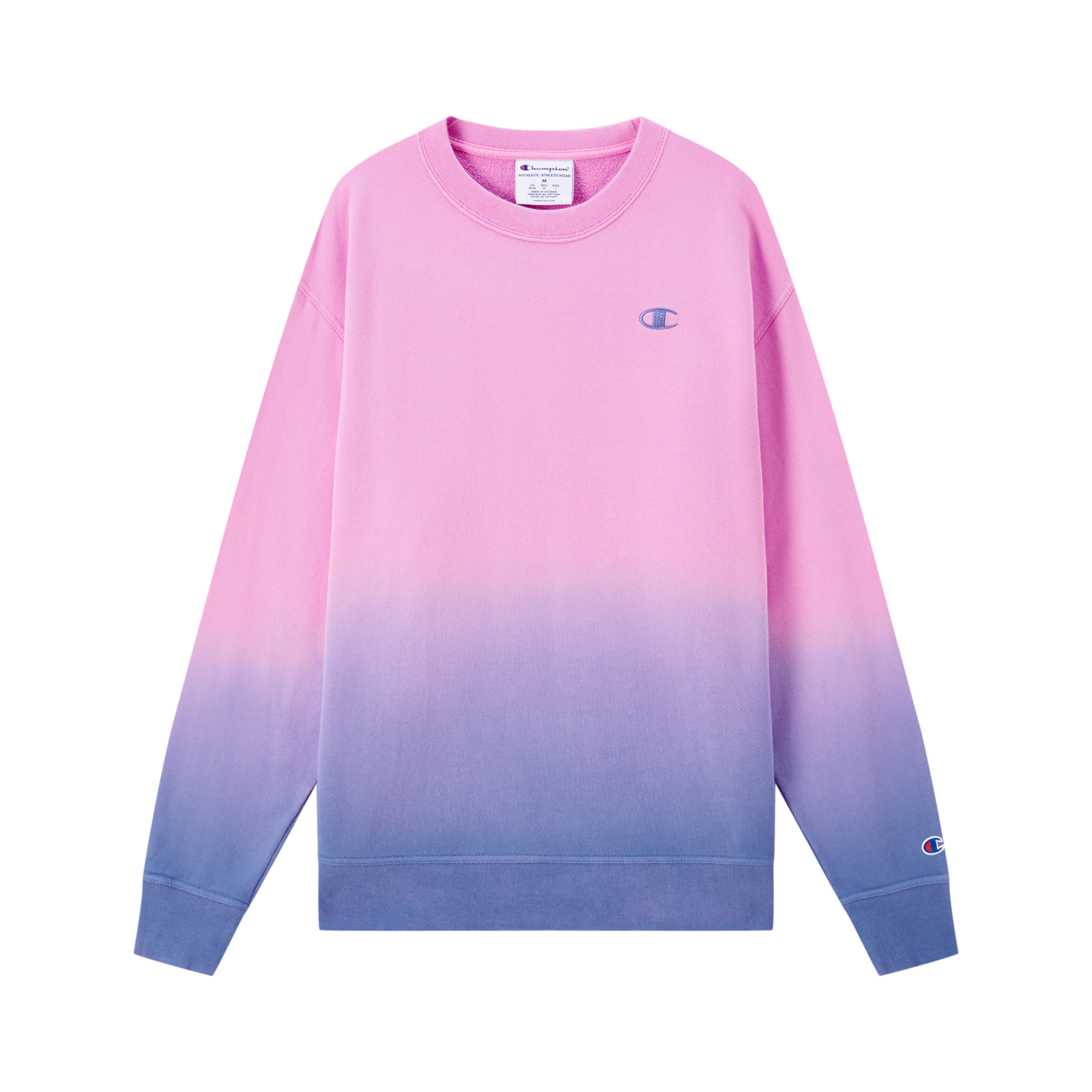 Champion SS23 Gradient Embroidered Small C-Logo Crewneck Sweatshirt Unisex UM-XSW04