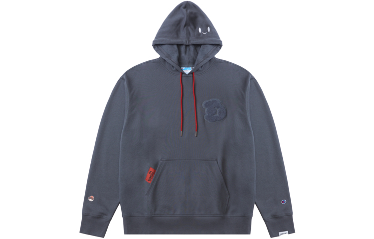 Champion SS23 POPMART Collab Smiley Embroidered Logo Pullover Sweatshirt Unisex UM-XSW02