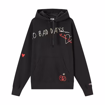Champion SS23 Valentine's Hoodie Embroidered Logo Cartoon Graffiti Unisex Loose Fit EM-XSW01