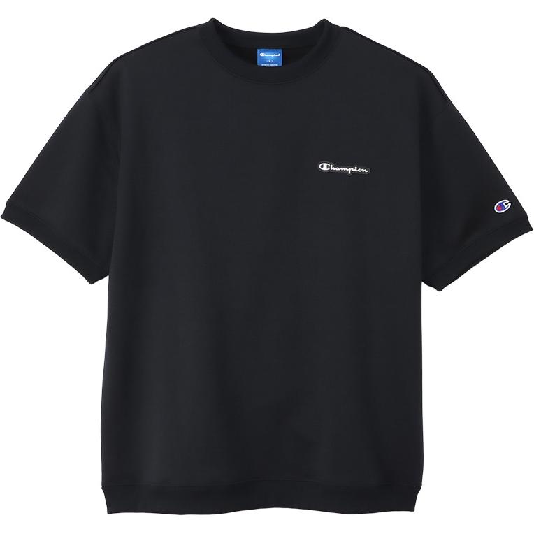 Champion SS24 Black Quick-Dry Loose-Fit Crewneck Sweatshirt C3-ZS001-090