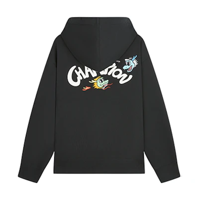 Champion SS24 Cartoon Logo Zip-Up Hoodie - Dragon Series Unisex US Edition U4ASWUU85