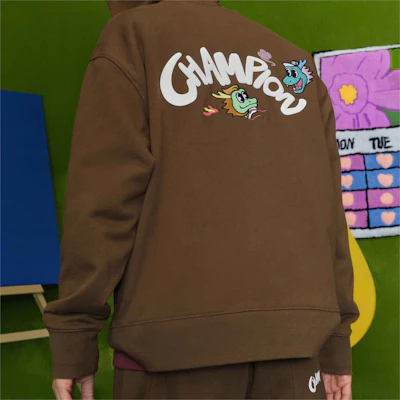 Champion SS24 Cartoon Logo Zip-Up Hoodie - Dragon Series Unisex US Edition U4ASWUU85 3