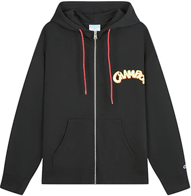 Champion SS24 Cartoon Logo Zip-Up Hoodie - Dragon Series Unisex US Edition U4ASWUU85 Lookbook Champion SS24 Cartoon Logo Zip-Up Hoodie - Dragon Series Unisex US Edition U4ASWUU85