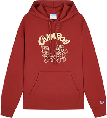 Champion SS24 Dragon Series Script Logo Pullover Hoodie Unisex US Version U4ASWUU45 Buy Champion SS24 Dragon Series Script Logo Pullover Hoodie Unisex US Version U4ASWUU45