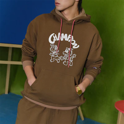 Champion SS24 Dragon Series Script Logo Pullover Hoodie Unisex US Version U4ASWUU45 4