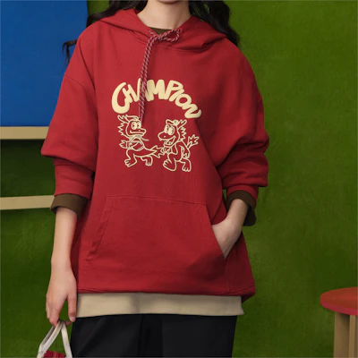 Champion SS24 Dragon Series Script Logo Pullover Hoodie Unisex US Version U4ASWUU45 Purchase Champion SS24 Dragon Series Script Logo Pullover Hoodie Unisex US Version U4ASWUU45