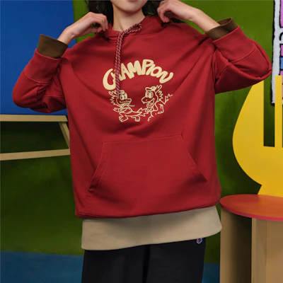 Champion SS24 Dragon Series Script Logo Pullover Hoodie Unisex US Version U4ASWUU45 Sizing Champion SS24 Dragon Series Script Logo Pullover Hoodie Unisex US Version U4ASWUU45