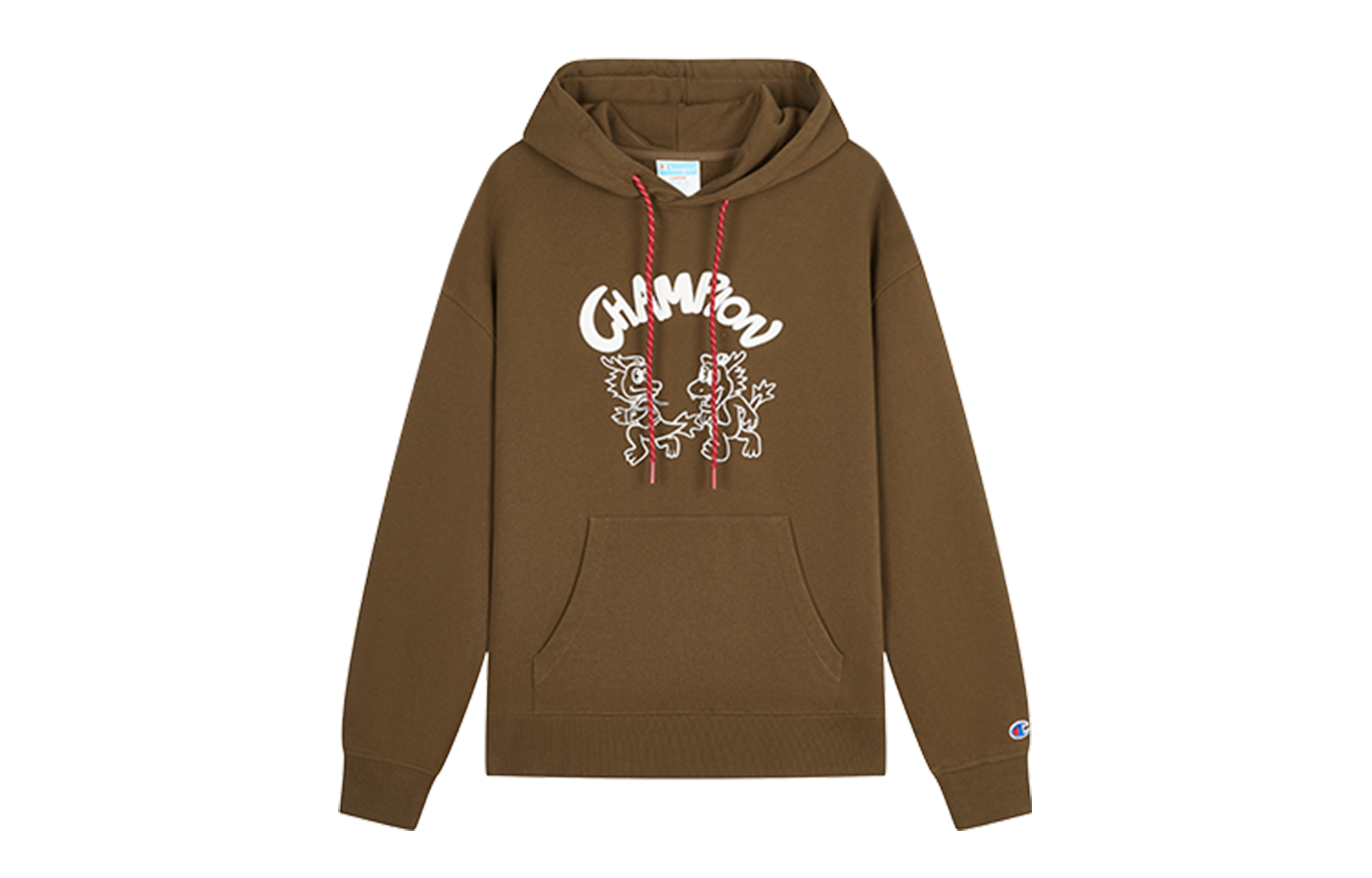 Cheap Champion SS24 Dragon Series Script Logo Pullover Hoodie Unisex US Version U4ASWUU45