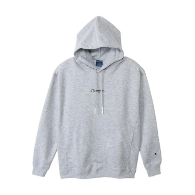 Champion SS24 Logo Loose Fit Hoodie Unisex Oxford Grey C3-ZS101-070