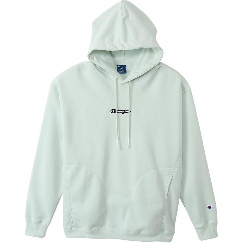Champion SS24 Logo Oversized Hoodie Unisex in Ice Green C3-ZS101-425
