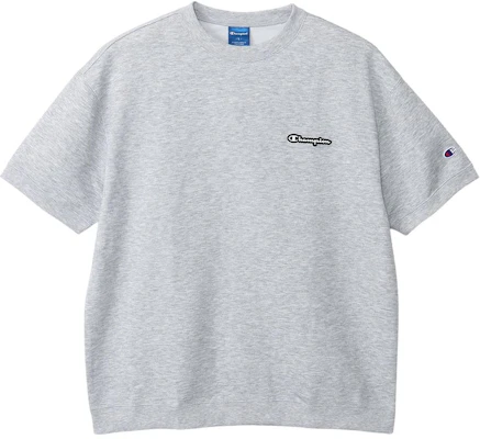 冠军 SS24 标志补丁速干宽松男士圆领T恤 灰色 C3-ZS001-070 Buy 冠军 SS24 标志补丁速干宽松男士圆领T恤 灰色 C3-ZS001-070
