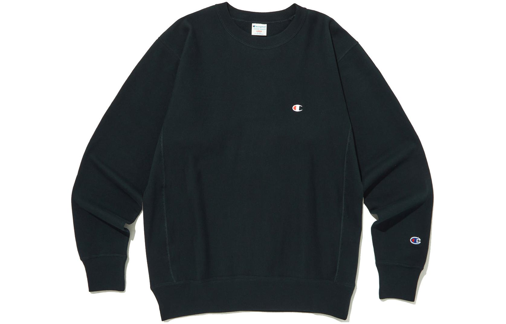 Champion SS24 Reverse Weave Logo Crewneck Sweatshirt Navy Unisex CKTS4E306N2