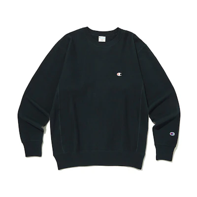 Champion SS24 Reverse Weave Logo Crewneck Sweatshirt Navy Unisex CKTS4E306N2