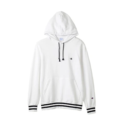 Champion Striped Fleece Hoodie Japanese Edition Unisex C3-L121