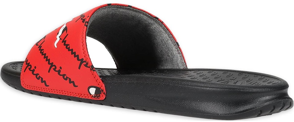 Champion Super Slide Split 'Hitam Merah' CP101281M Lookbook Champion Super Slide Split 'Hitam Merah' CP101281M