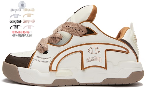 Sneaker Champion TronSkate V1 Low Top 'Putih Coklat Logo Klasik' U3AFCTM07S1 Buy Sneaker Champion TronSkate V1 Low Top 'Putih Coklat Logo Klasik' U3AFCTM07S1