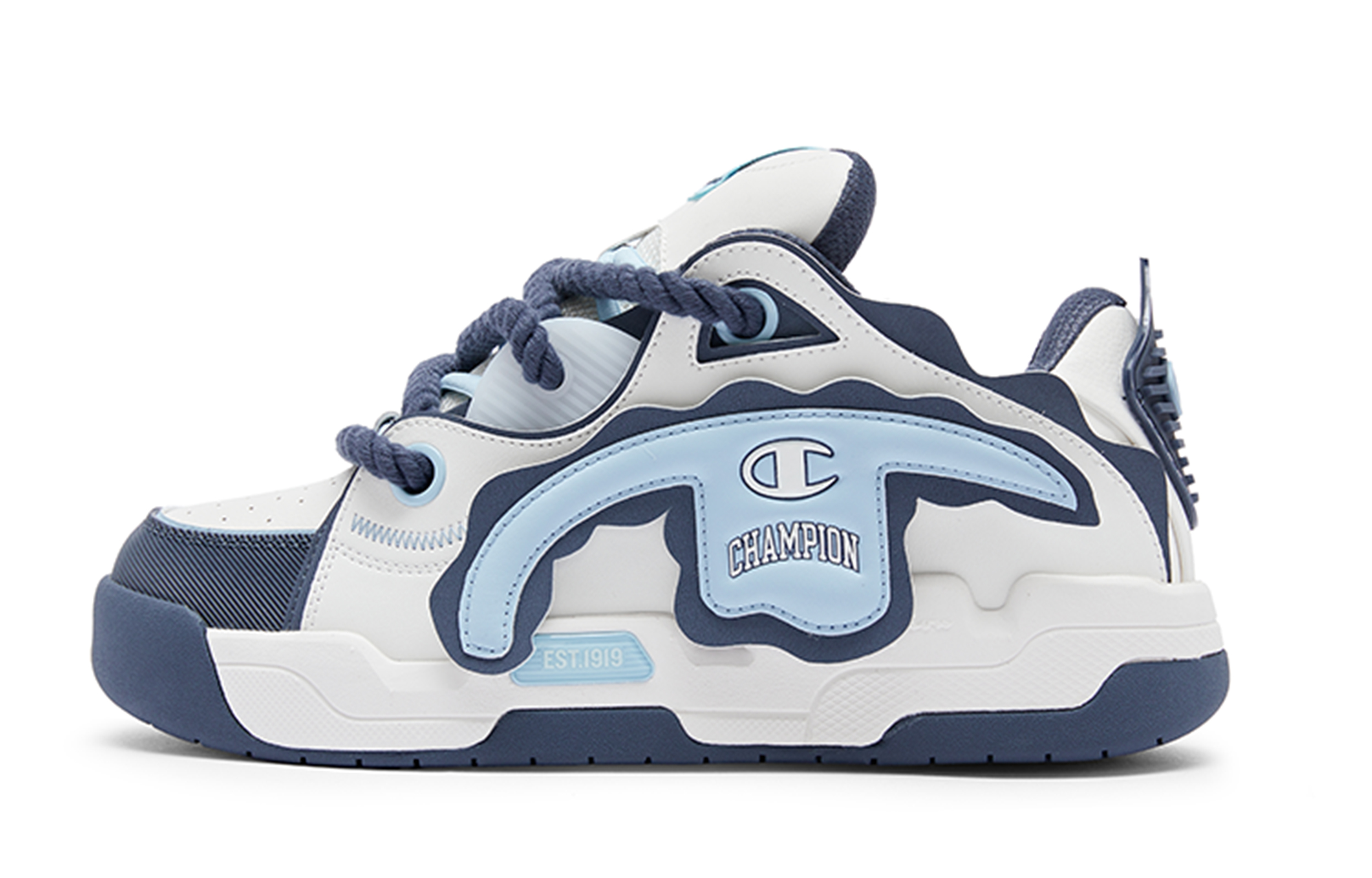 Champion TronSkateV1 'Beige Classic Logo Fun Velcro' U4AFCTM24D1