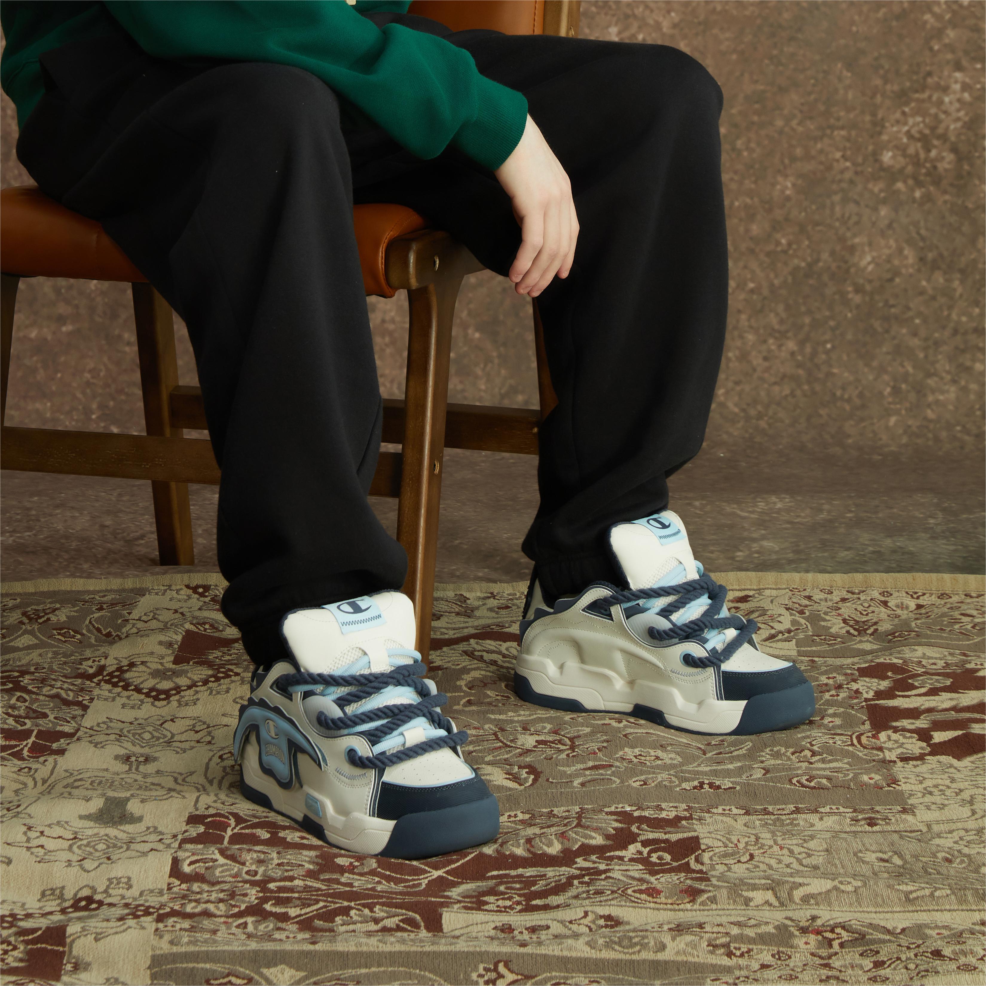 Champion TronSkateV1 'Beige Classic Logo Fun Velcro' 圖 6