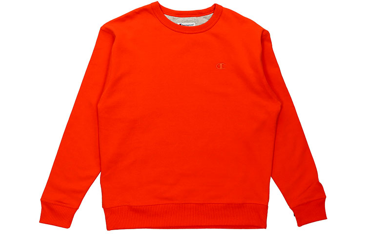 Champion Unisex Orange Long-Sleeve Pullover Crewneck Sweatshirt (US Version) S0888-407D55-033