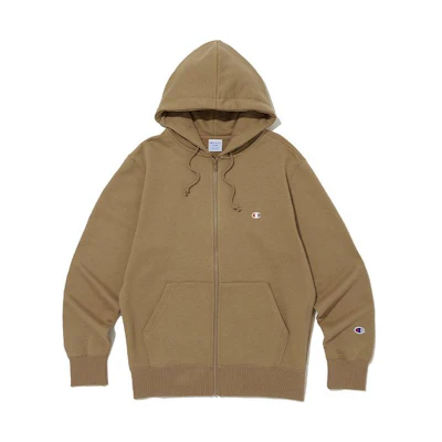 Champion Unisex Solid Color Zip-Up Hoodie Green CKTS3F721CM