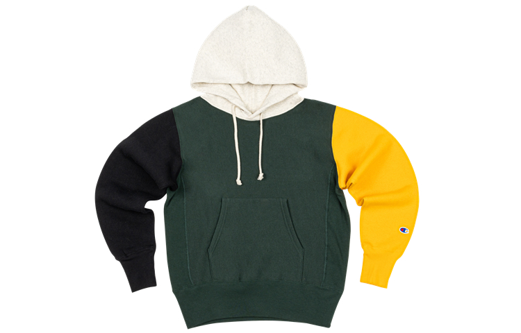 Champion Valentine's Series Colorblock Fleece Hoodie Dark Green C3-S108-M853