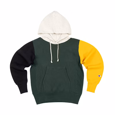 Champion Valentine's Series Colorblock Fleece Hoodie Dark Green C3-S108-M853
