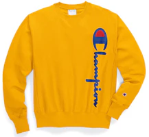 Champion Vertical Logo Pullover Sweatshirt Yellow - Unisex US Edition GF70-Y07954-BYC Champion Vertical Logo Pullover Sweatshirt Yellow - Unisex US Edition GF70-Y07954-BYC