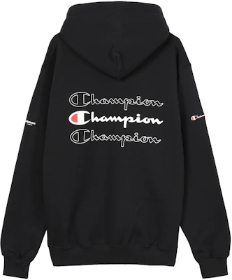 Champion x atmos lab Big Logo Hoodie Pullover Unisex C8-Q126-090 Lookbook Champion x atmos lab Big Logo Hoodie Pullover Unisex C8-Q126-090