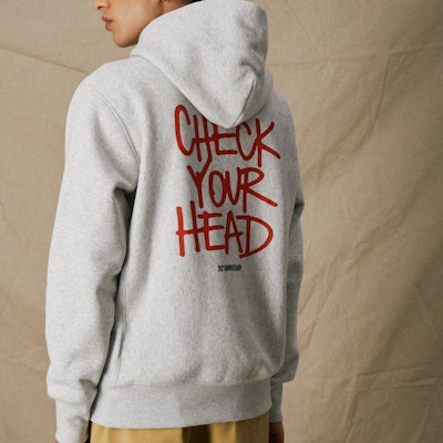 챔피언 x 비스티 보이즈 SS23 오버사이즈 로고 후디 유니섹스 유럽 한정판. EM-WSW25 5