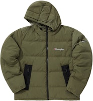 Champion x Embroidered Script Logo Puffer Jacket Unisex Thick Hooded Casual Warm EM-UDJ01 Champion x Embroidered Script Logo Puffer Jacket Unisex Thick Hooded Casual Warm EM-UDJ01