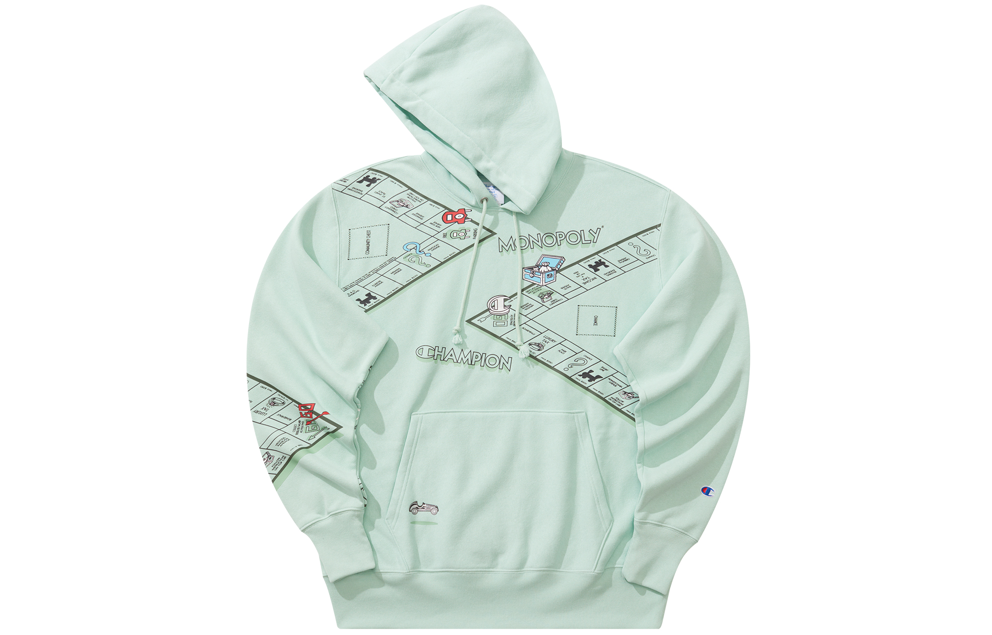 Champion Hasbro Cartoon Logo Green Pullover Sweatshirt Unisex Casual Wear UM-USW79