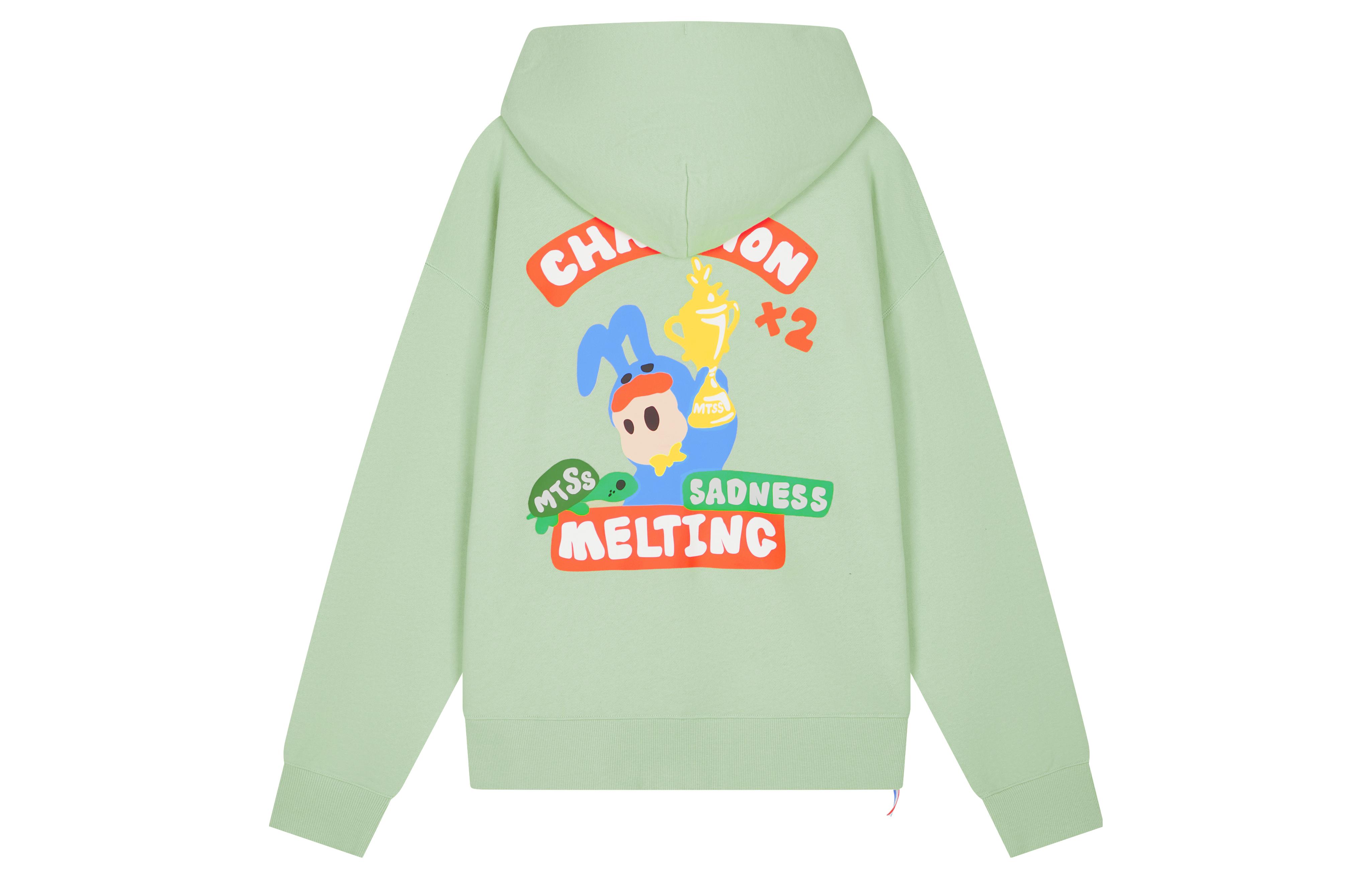 Champion Melting Sadness Dopamine Retro Logo Hoodie - Unisex Pullover UM-YSW07