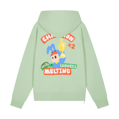 Champion Melting Sadness Dopamine Retro Logo Hoodie - Unisex Pullover UM-YSW07